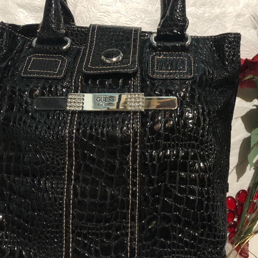 Guess Black Patent handbag/purse